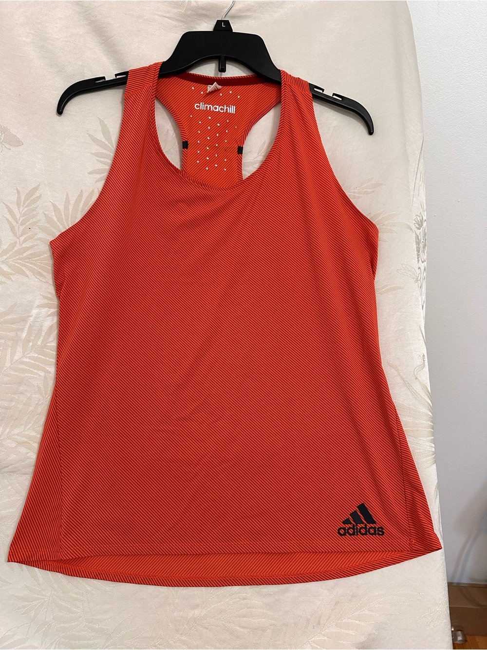 adidas Women's Orange Climacool Racerback Tank